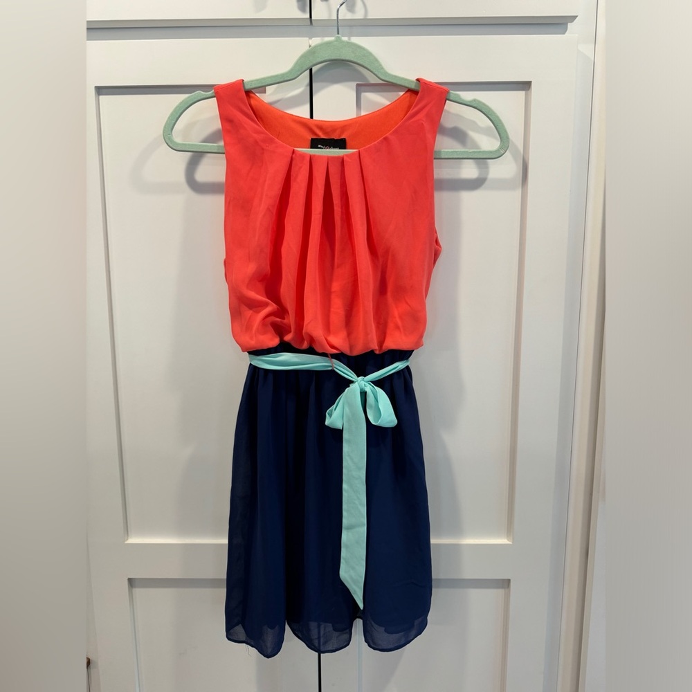 Girls Color Block Dress